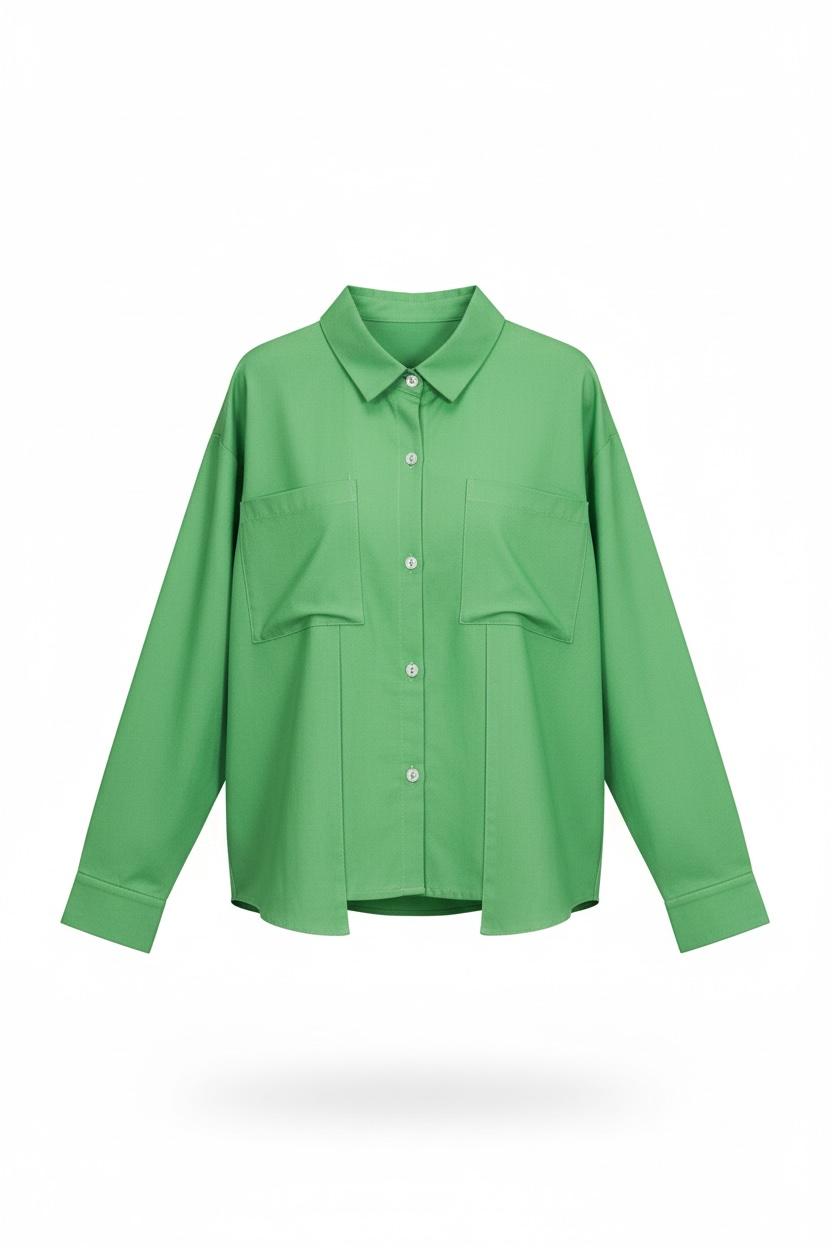 Classic Emerald Green Button-Down Shirt