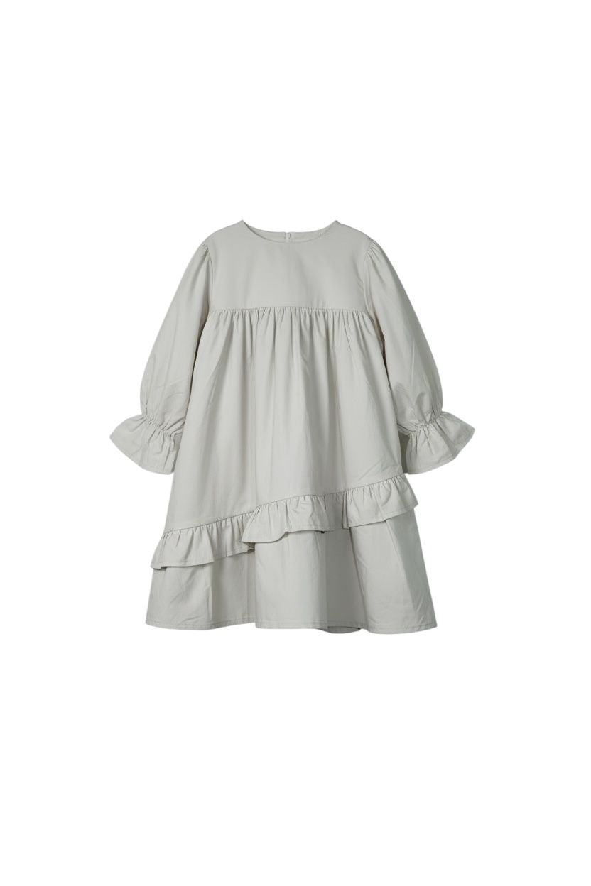 Willow Mist Embroidered Collar Dress