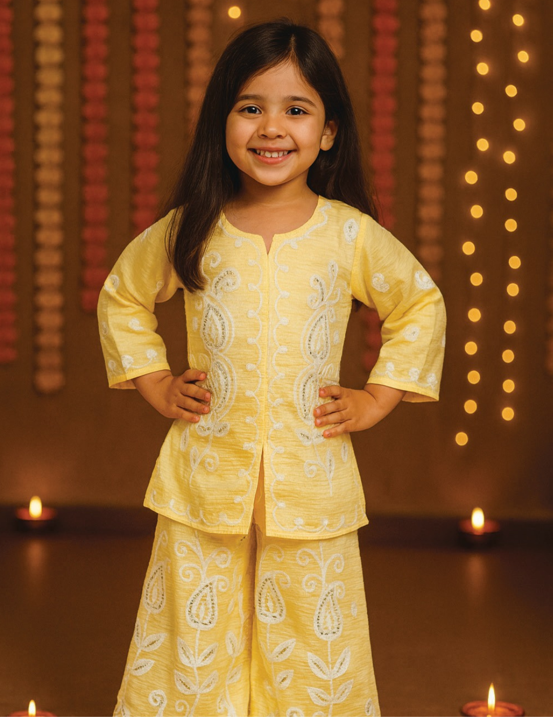 Haldi Bloom Kurta Set