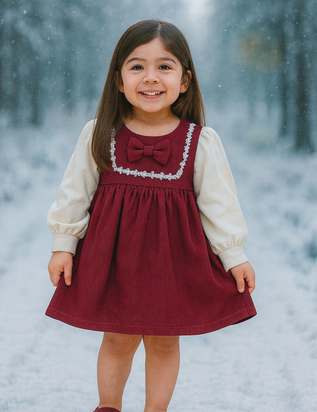 Winter Berry Pinafore