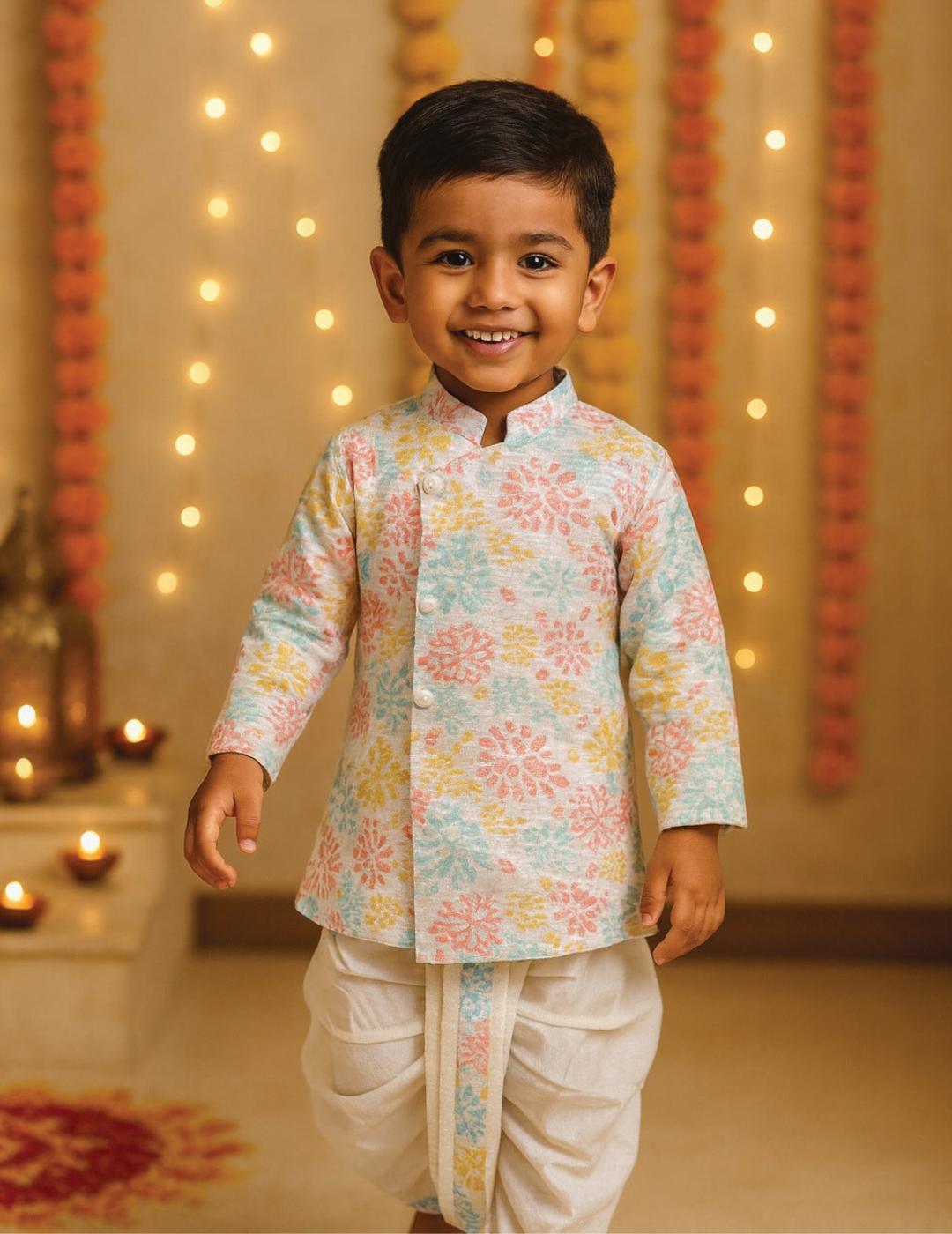 Pastel Petals Kurta Set