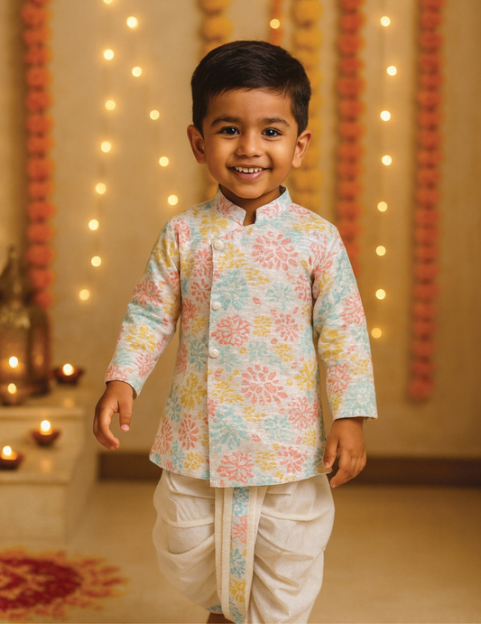 Pastel Petals Kurta Set