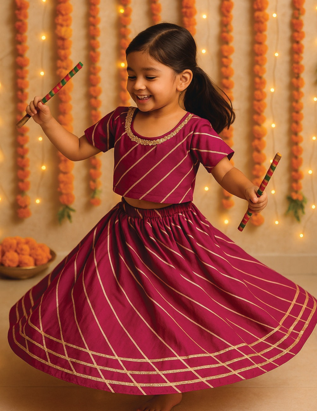 Gulaal Raas Twirl Set